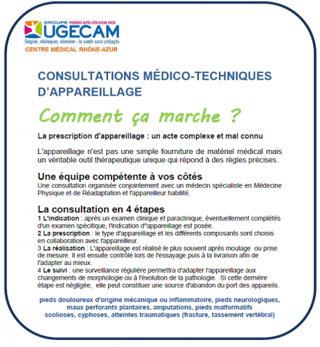 Descriptif consultation appareillage