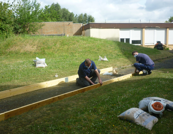 Construction du boulodrome