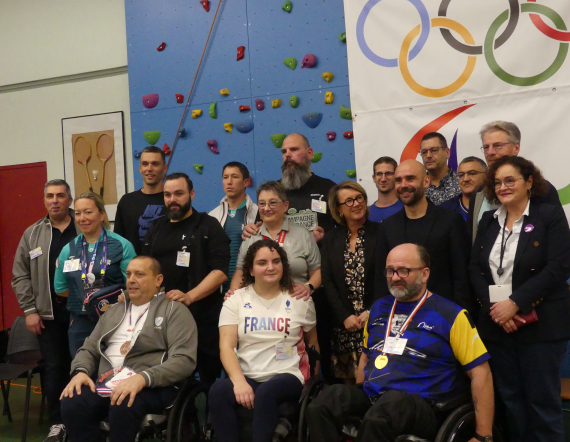 Photo de groupe des athlètes