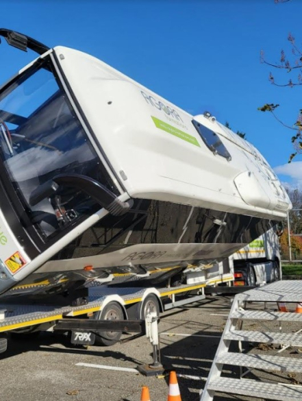 Securité routière - Bus renversé