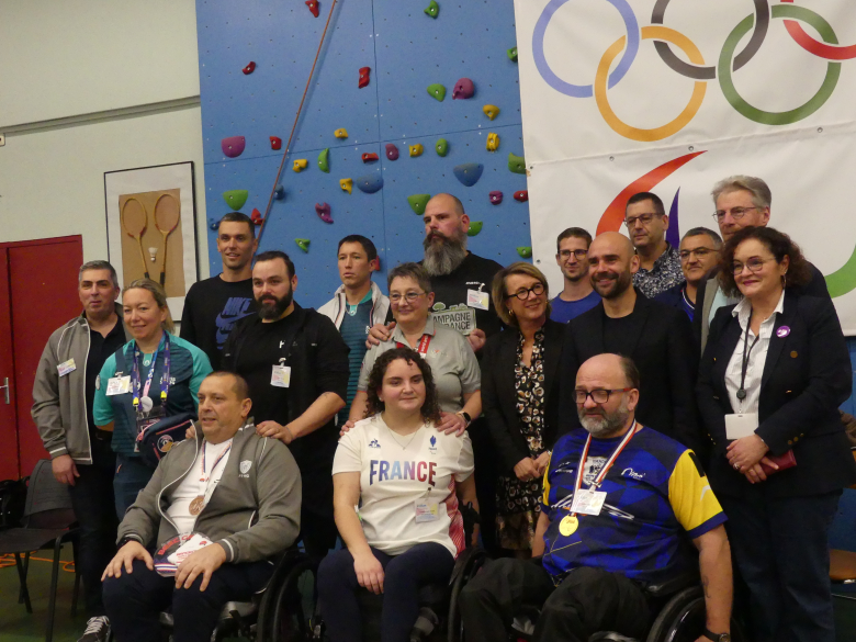 Photo de groupe des athlètes
