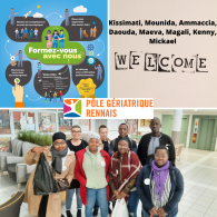 Le groupe de demandeurs d'emploi débute son stage pratique
