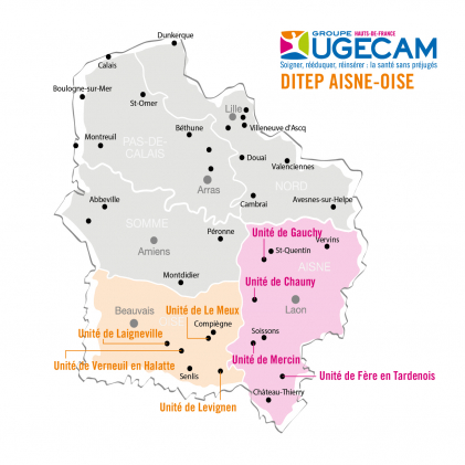 Cartographie des unités des DITEP Aisne-Oise