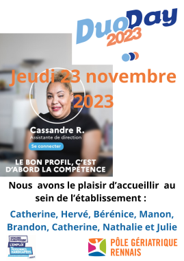 Journée DUODAY 23 novembre 2023