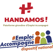 logo HANDAMOS! Emploi Accompagné-Dispositif National