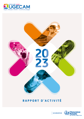 Couverture rapport d'activité UGECAM Aquitaine 2023