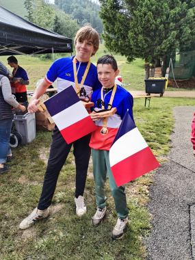 Champions de France para VTT adapté 2024 IME Montiagu Jura