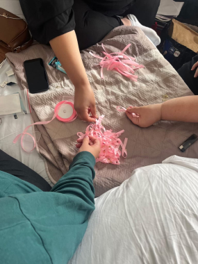 Lauriers Ruban rose cancer du sein