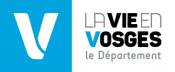 Logo du conseil départemental des Vosges. La vie en Vosges. Le département