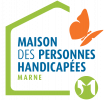 Logo maison des personnes handicapées Marne