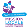 Logo Mission locale du bassin d'emploi de Charleville-Mézières : pour vous,  pour l'avenir