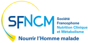 Logo Société Francophone Nutrition Clinique et Métabolisme Nourrir l'Homme malade
